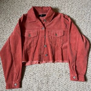 Cropped corduroy jacket